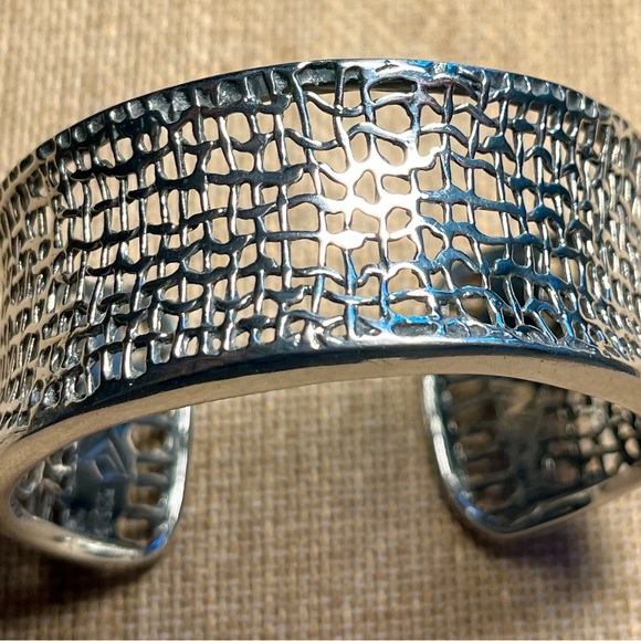 Silpada Sterling Silver Woven Cuff Bracelet - Picture 10 of 15